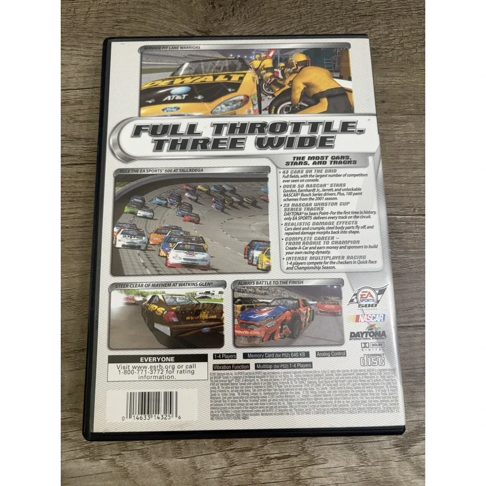 NASCAR Thunder 2002 (Sony PlayStation 2, 2001) Complete CIB Video Game PS2